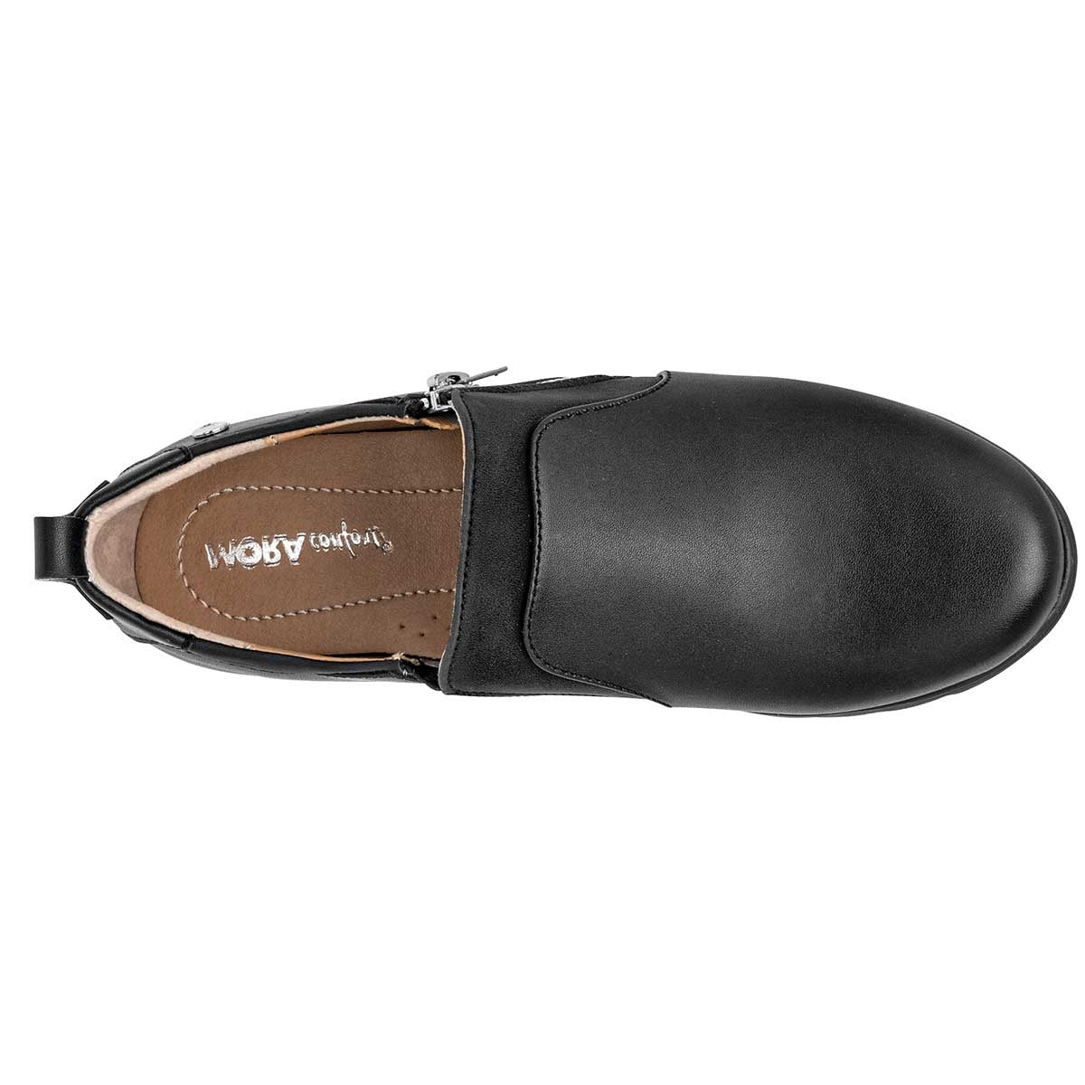 Zapato Confort Exterior Piel sintética Color Negro Para Mujer De Mora Zapato Confort