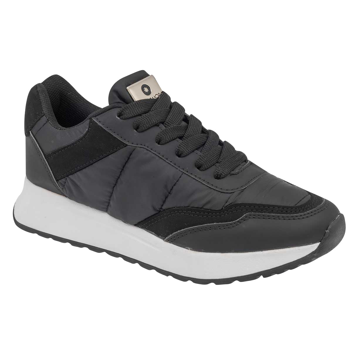 Tenis tipo deportivo Exterior Piel sintética Color Negro Para Mujer De Moramora