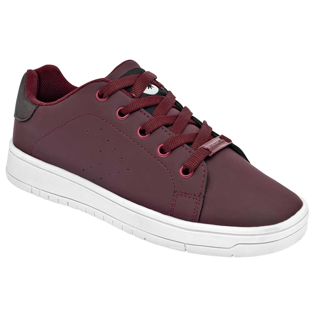 Tenis tipo deportivo Exterior Piel sintética Color Vino Para Mujer De Moramora