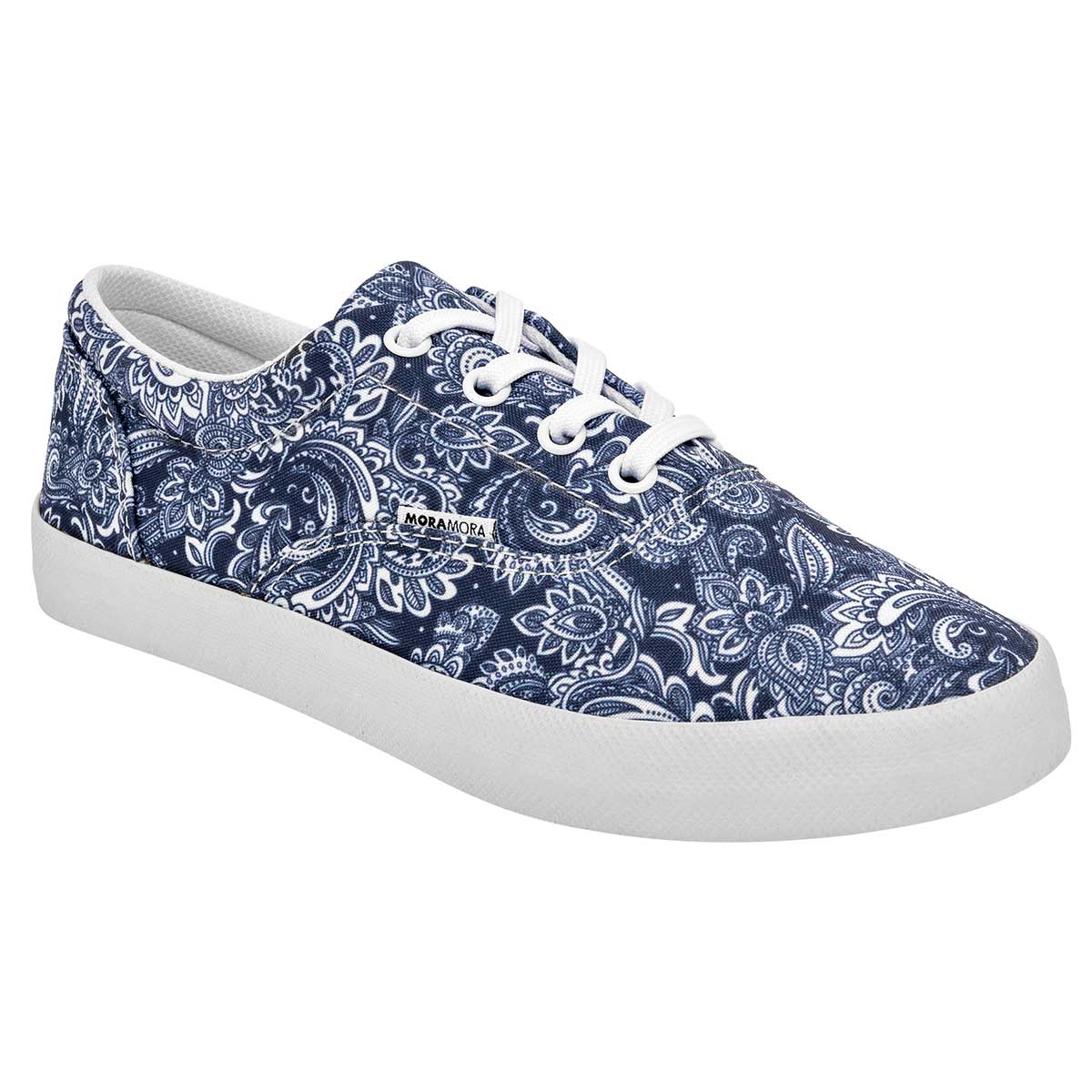 Tenis Con cordones Exterior Textil Color Azul Para Mujer De Moramora