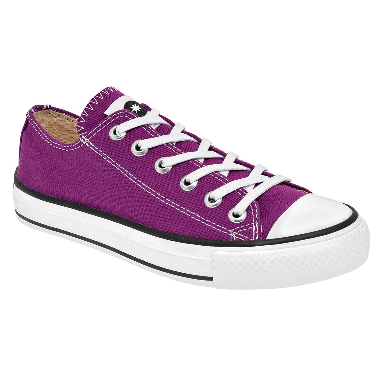 Tenis Con cordones Exterior Textil Color Morado Para Mujer De Moramora