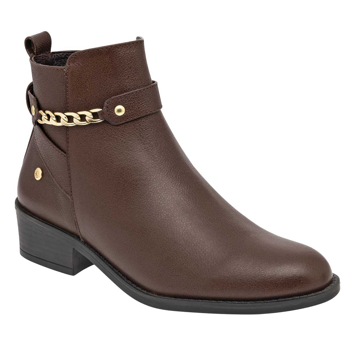 Botas casuales Exterior Piel Color Café Para Mujer De Moramora