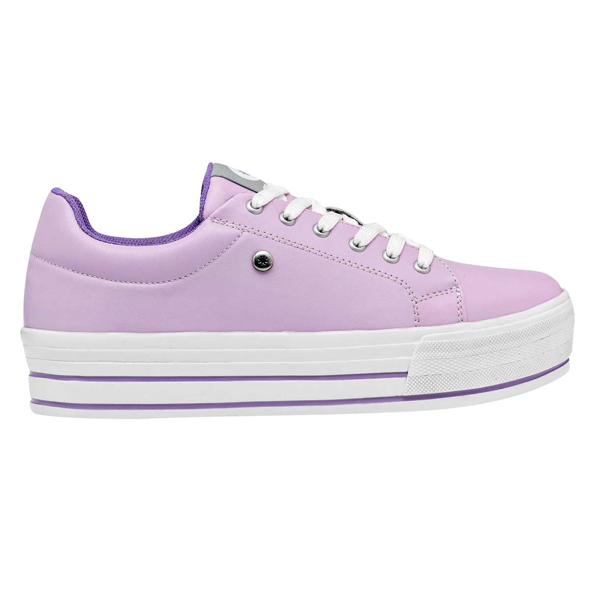 Tenis tipo deportivo Exterior Piel sintética Color Lila Para Mujer De Moramora