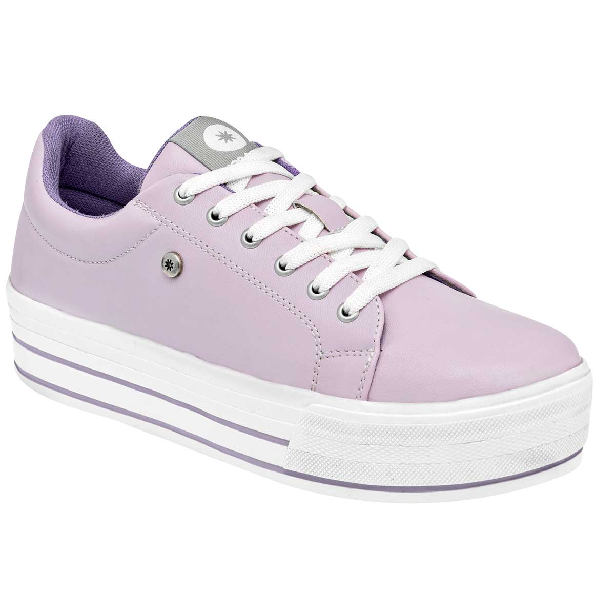 Tenis tipo deportivo Exterior Piel sintética Color Lila Para Mujer De Moramora