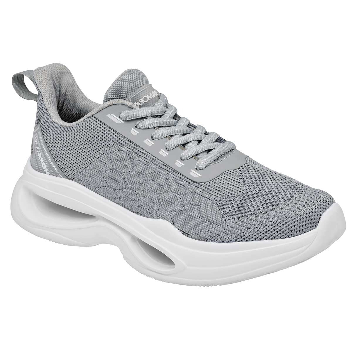 Tenis tipo deportivo Exterior Textil Color Gris Para Mujer De Moramora