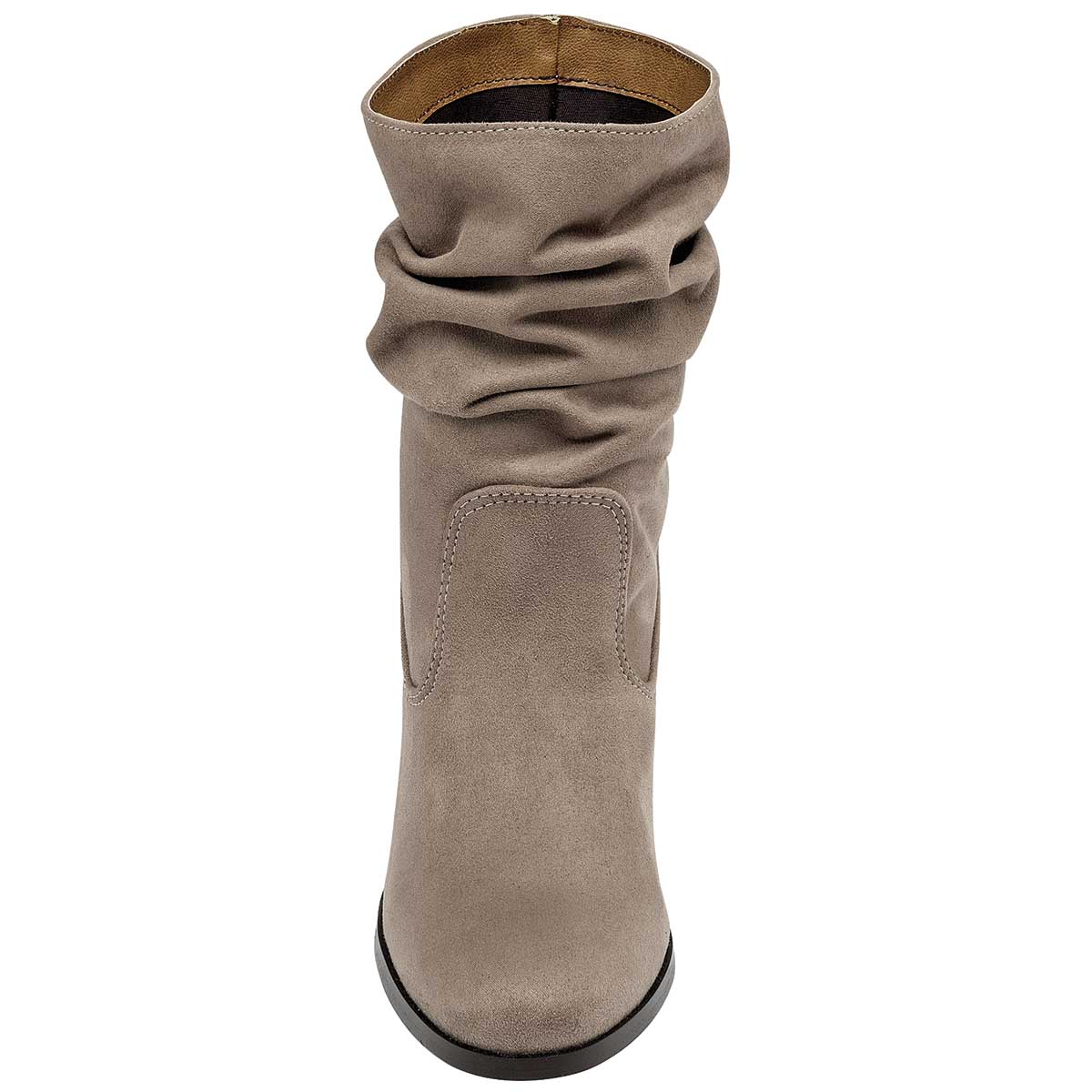 Botín con tacón Exterior Textil Color Beige  Para Mujer De Moramora