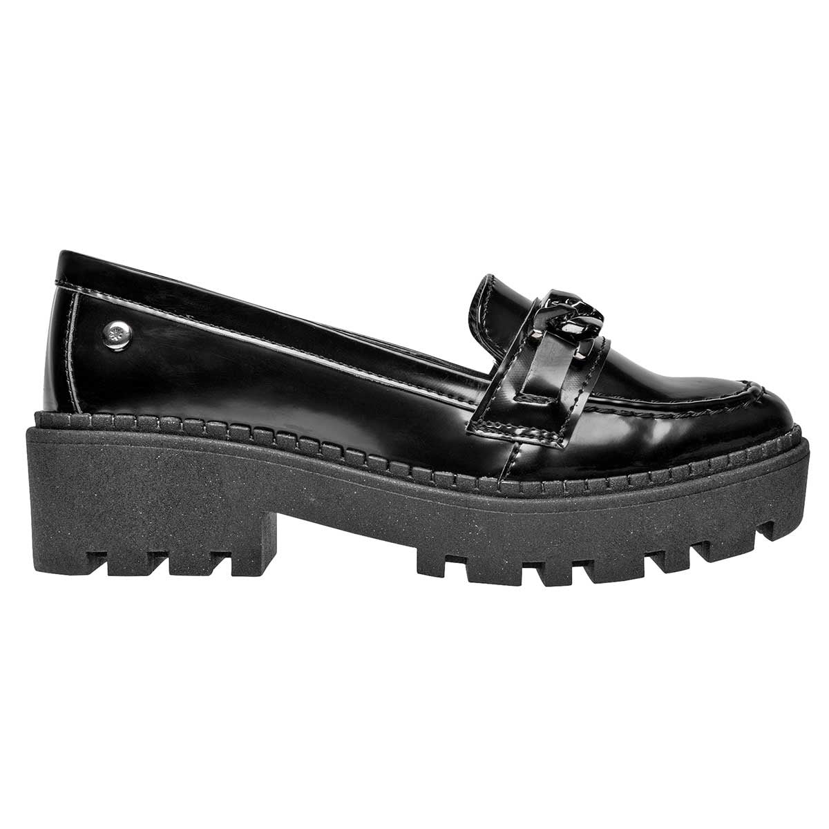 Mocasines Exterior Sintético Color Negro Para Mujer De Moramora