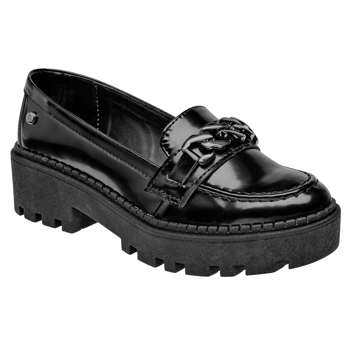 Mocasines Exterior Sintético Color Negro Para Mujer De Moramora