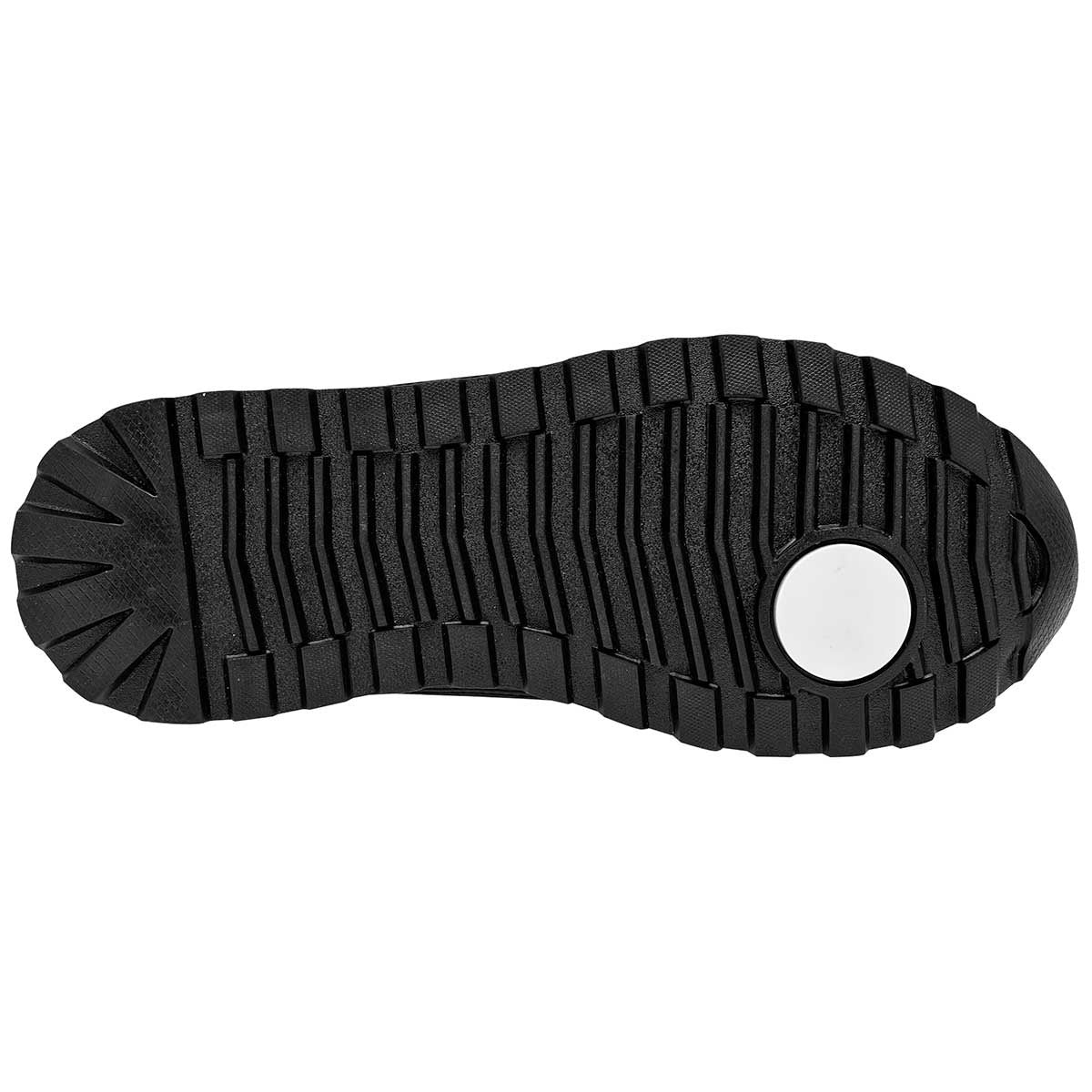 Tenis con Cordones Exterior Piel Sintética Color Negro Para Hombre De Neosport