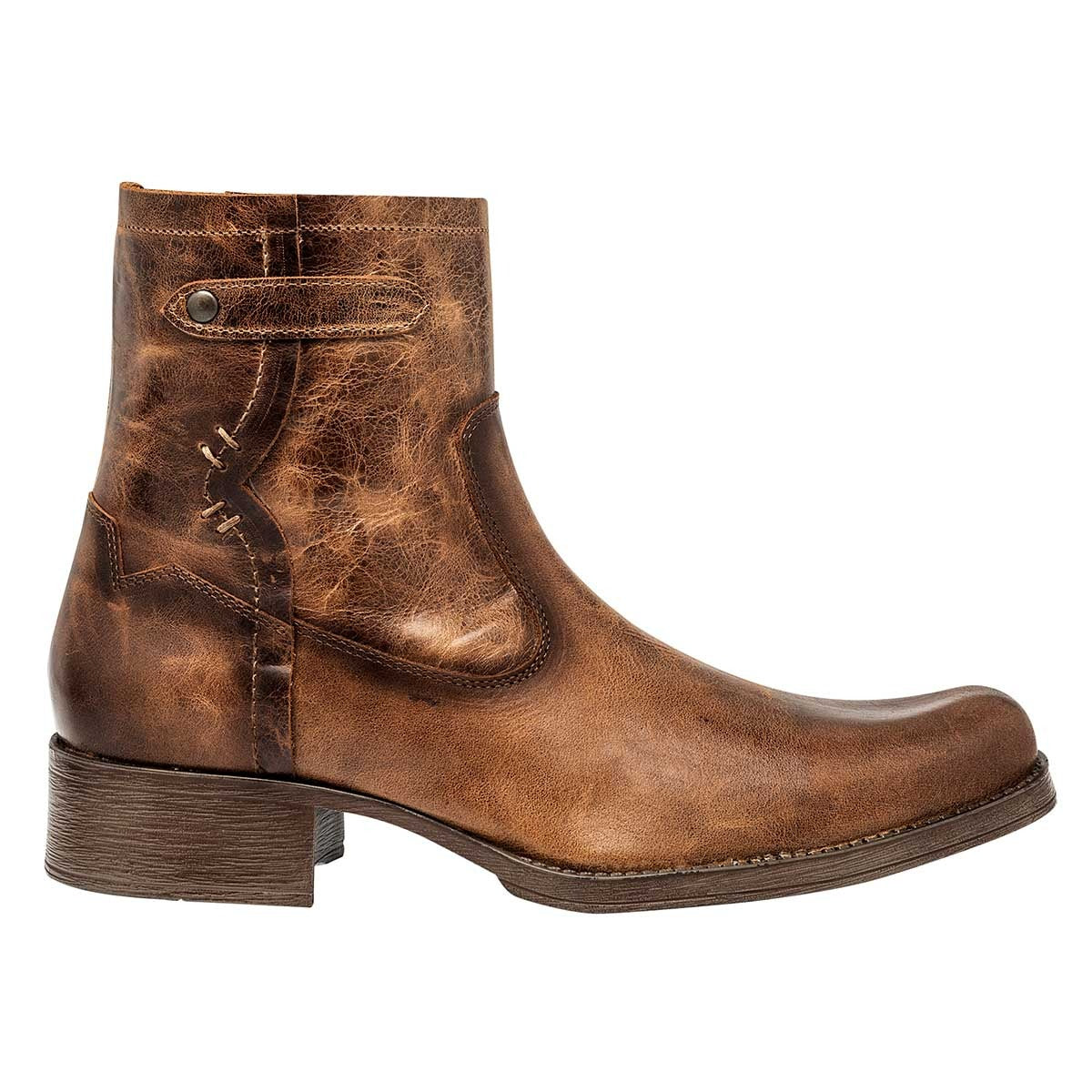 Botas tipo western Exterior Piel Color Camel Para Hombre De Paladin