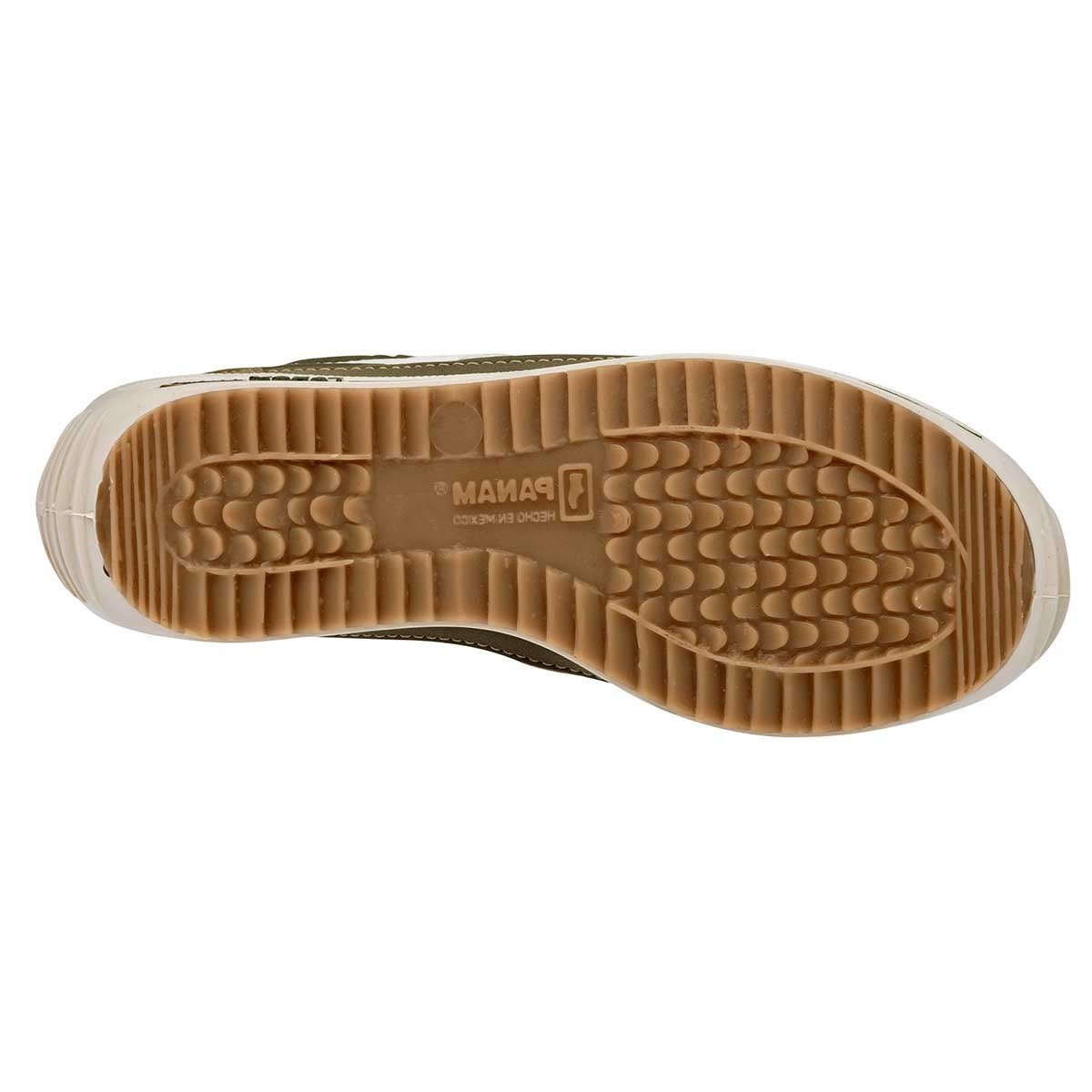 Tenis Con cordones Exterior Piel sintética Color Olivo Para Mujer De Panam