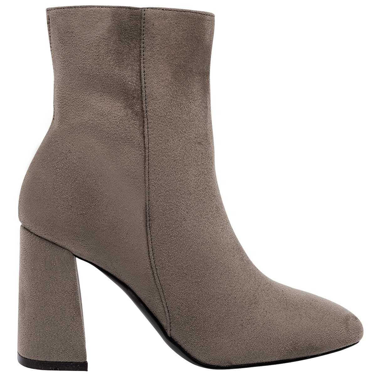 Botín con tacón Exterior Textil Color Gris Para Mujer De Pietro Alessandro