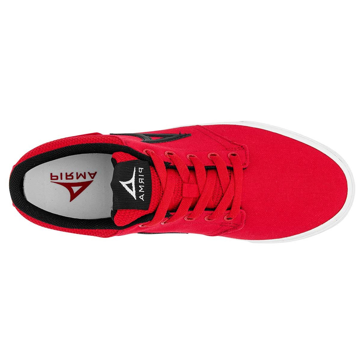 Tenis Skate Exterior Textil Color Rojo Con Negro Para Mujer De Pirma