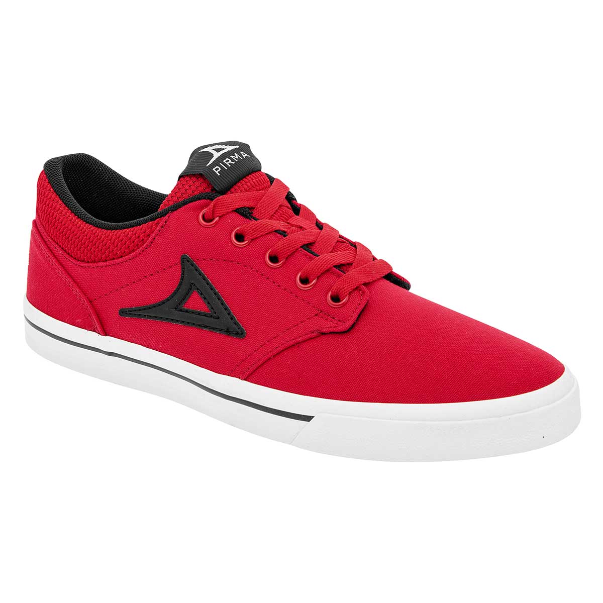 Tenis Skate Exterior Textil Color Rojo Con Negro Para Mujer De Pirma