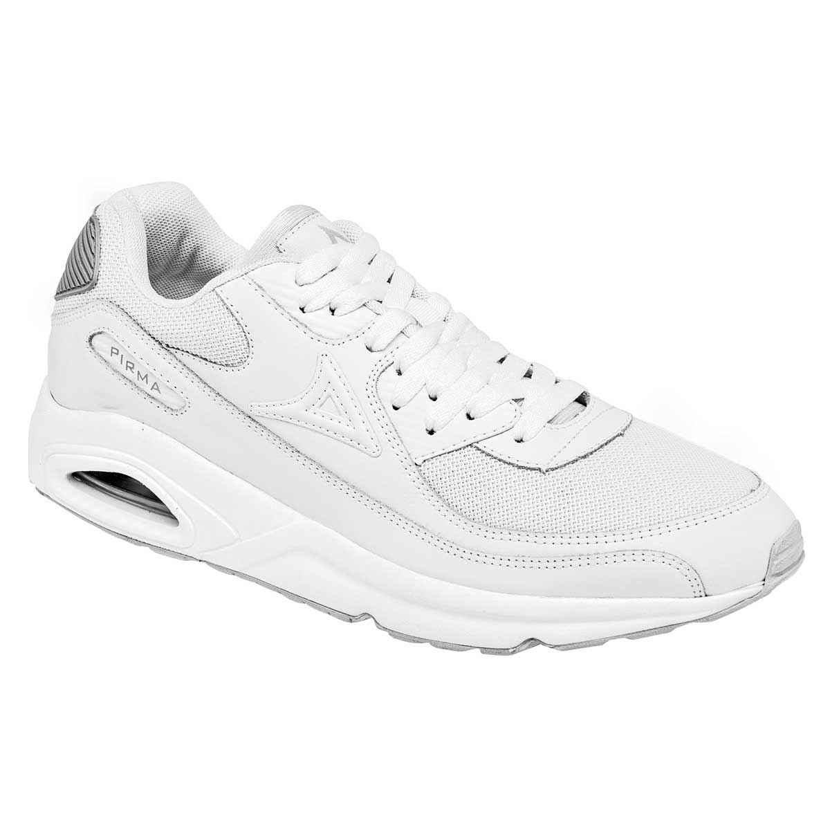 Tenis tipo deportivo Exterior Piel Sintética Color Blanco Para Hombre De Pirma