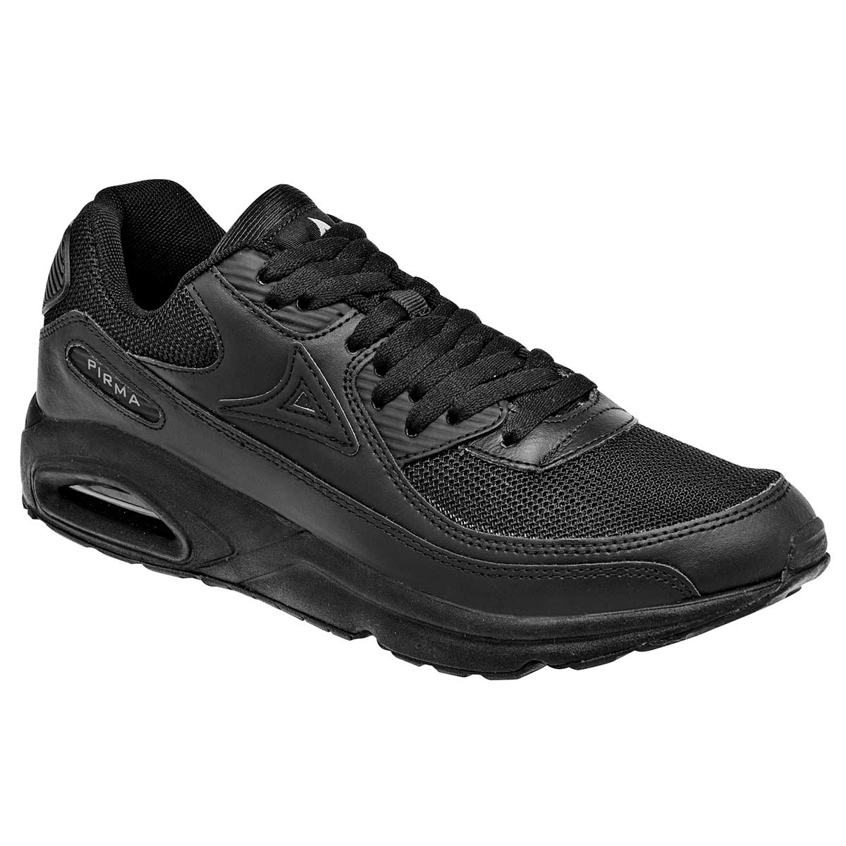 Tenis tipo deportivo Exterior Piel Sintética Color Negro Para Hombre De Pirma