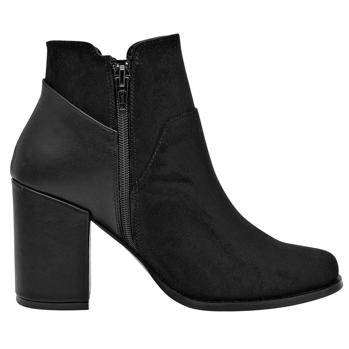 Botín con tacón Exterior Sintético Color Negro Para Mujer De RBCOLLECTION