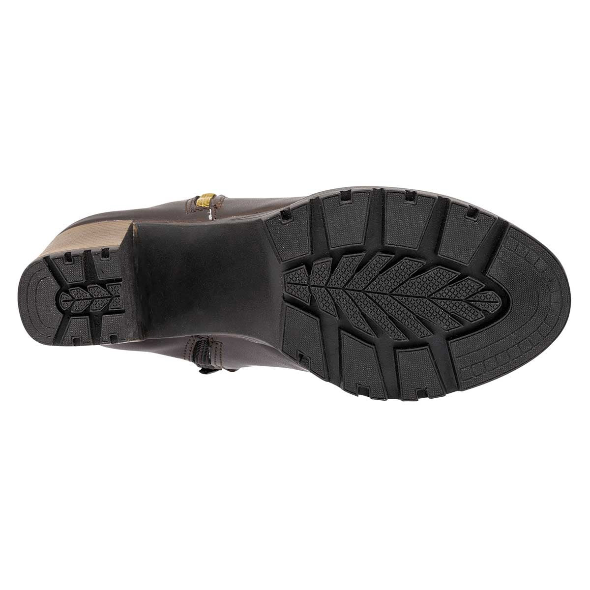 Botín con tacón Exterior Sintético Color Café Para Mujer De Sexy Girl