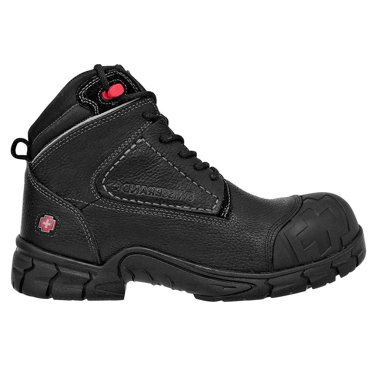 Bota industrial Exterior Piel Color Negro Para Hombre De Swissbrand
