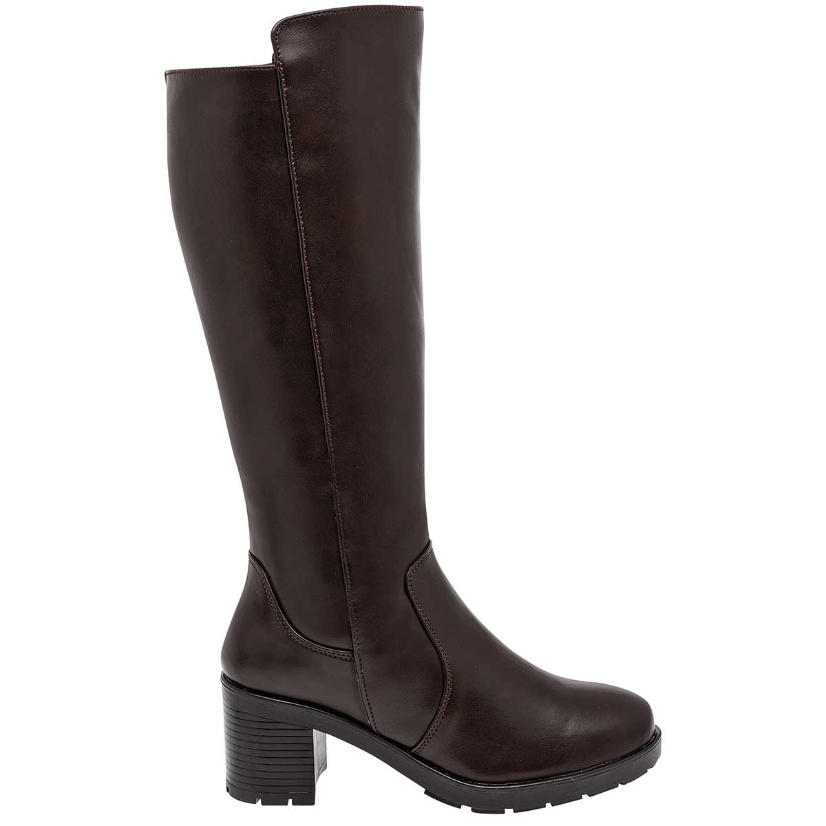 Botas altas Exterior Sintético Color Café Para Mujer De Taguesi