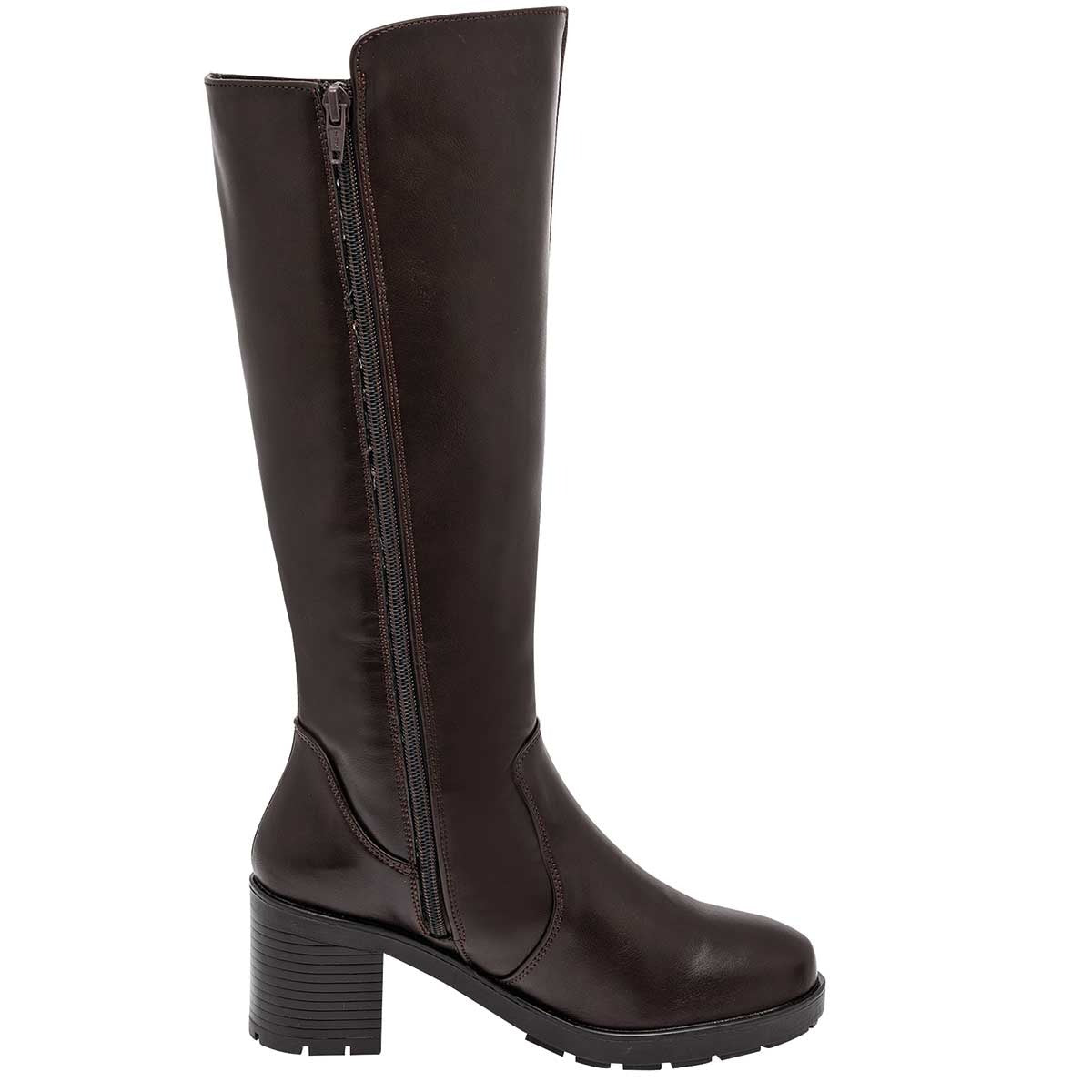 Botas altas Exterior Sintético Color Café Para Mujer De Taguesi