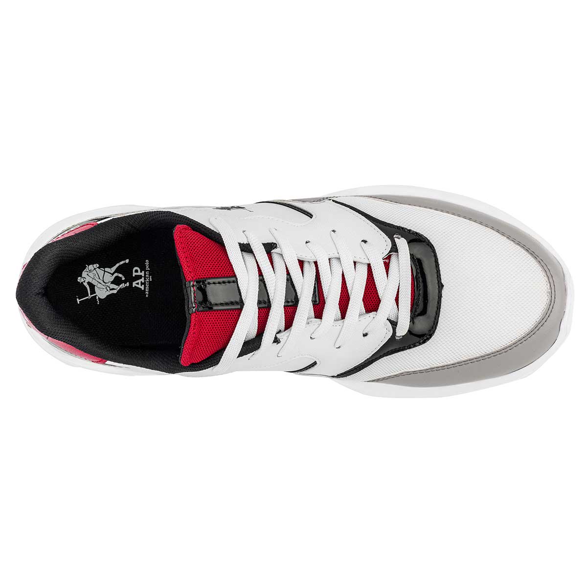 Tenis tipo deportivo  Exterior Piel Sintética Color Blanco Para Hombre De American Polo