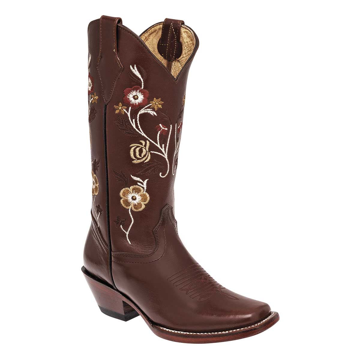 Botas tipo western Exterior Piel Color Café Para Mujer De Trankas Boots