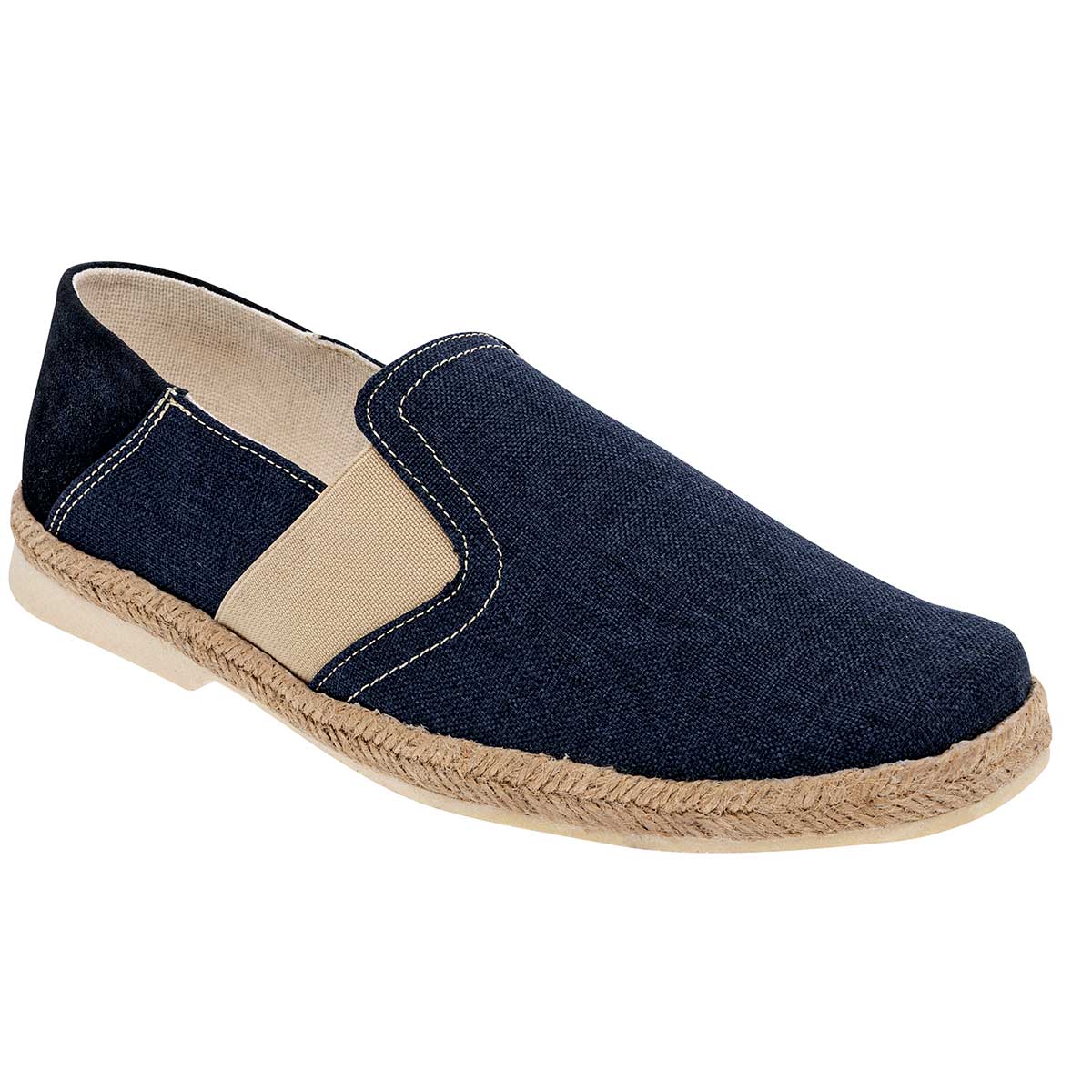 Mocasines Exterior Textil Color Mezclilla Para Hombre De Zull