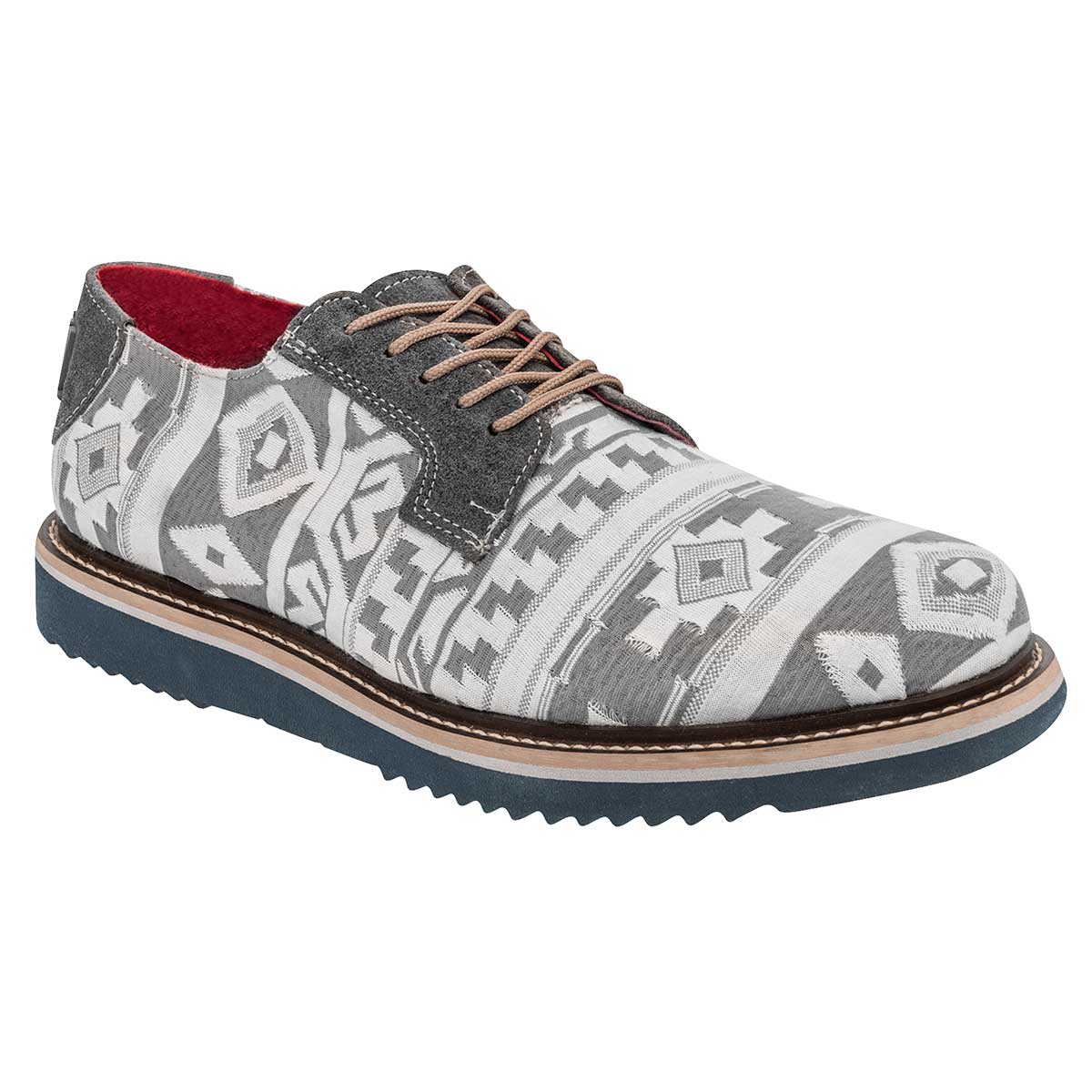 Zapato Oxfords Exterior Textil Color Gris Para Hombre De Zull