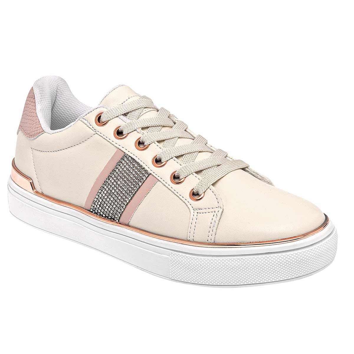 Tenis tipo deportivo Exterior Piel sintética Color Blanco Para Mujer De Been Class