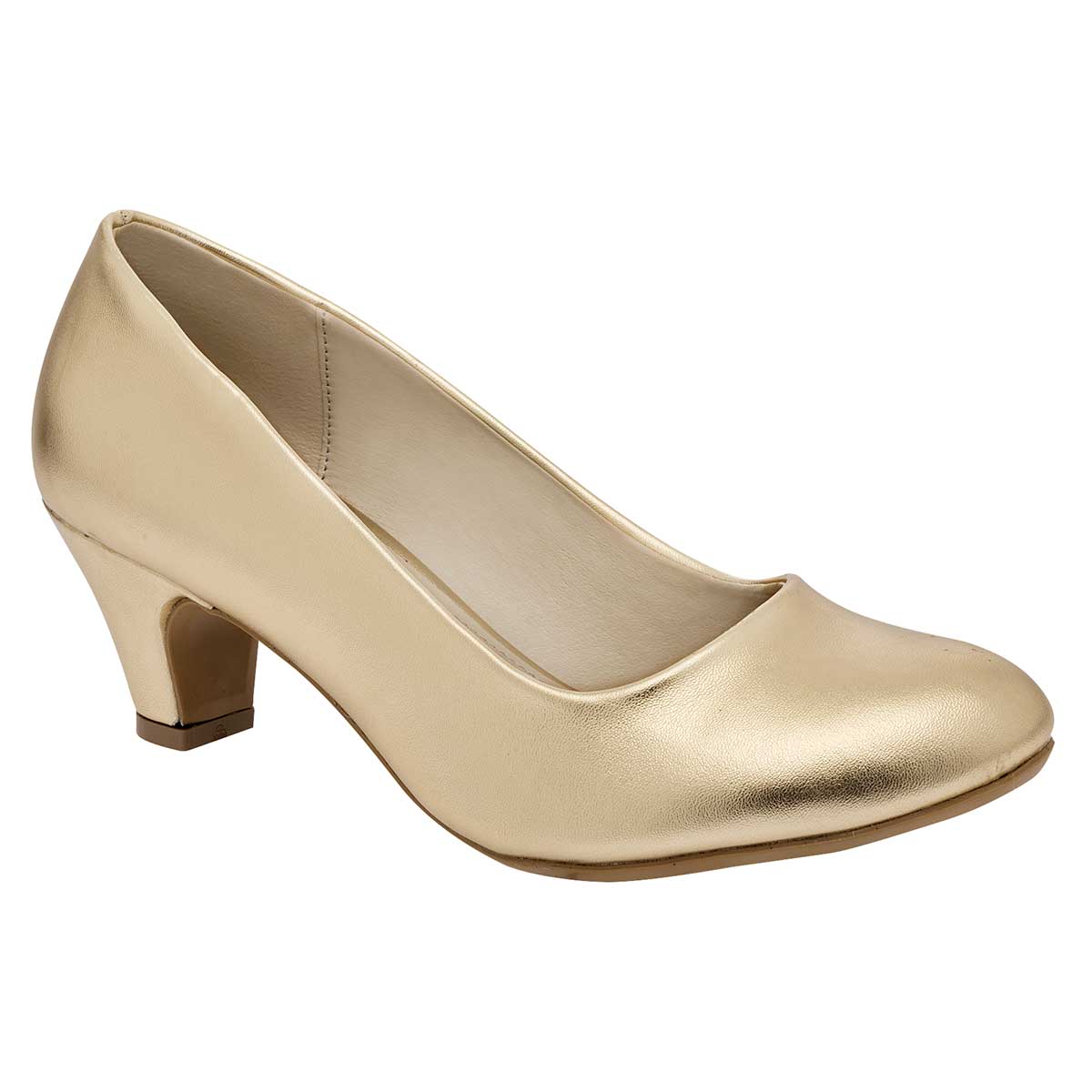 Zapatillas Exterior Sintético Color Oro Para Mujer De Poptops