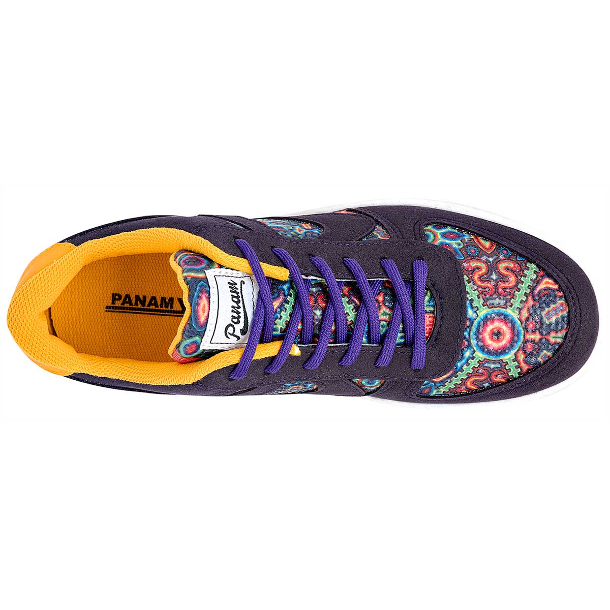 Tenis tipo deportivo Exterior Piel Sintética Color Morado Para Hombre De Panam