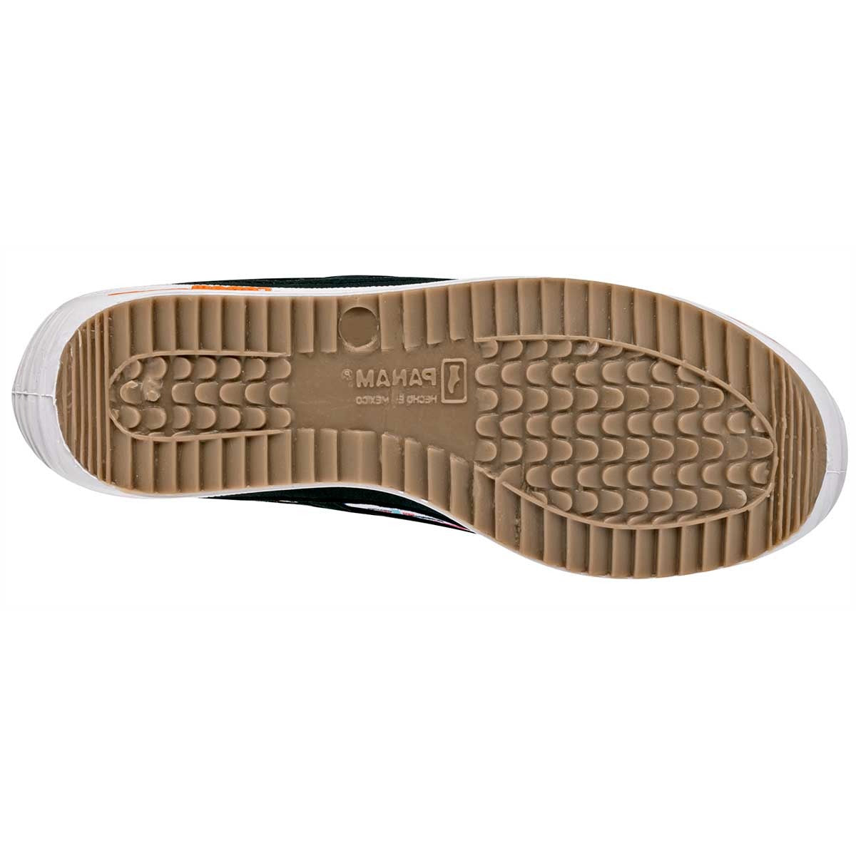 Tenis con cordones Exterior Piel Sintética Color Blanco Negro Para Hombre De Panam