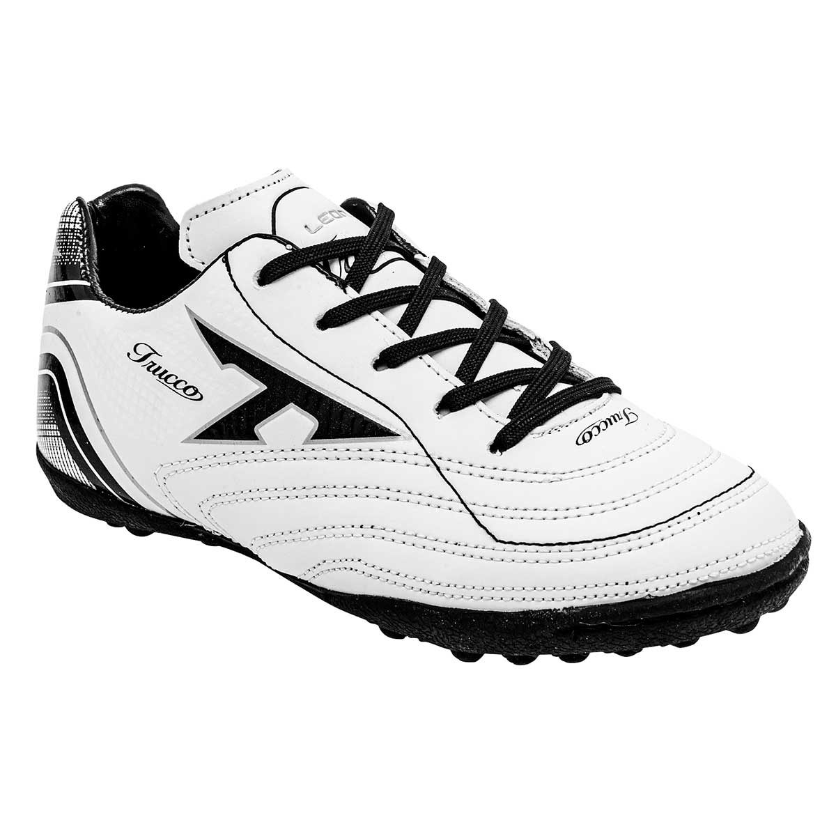 Tenis para Fútbol Exterior Piel sintética Color Blanco Negro Para Mujer De Trucco