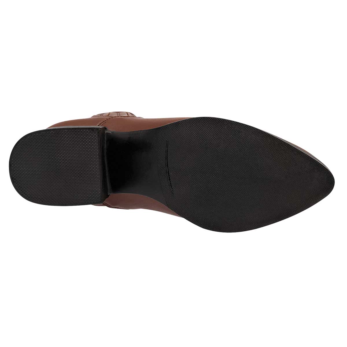 Botín con tacón Exterior Sintético Color Café Para Mujer De RBCOLLECTION