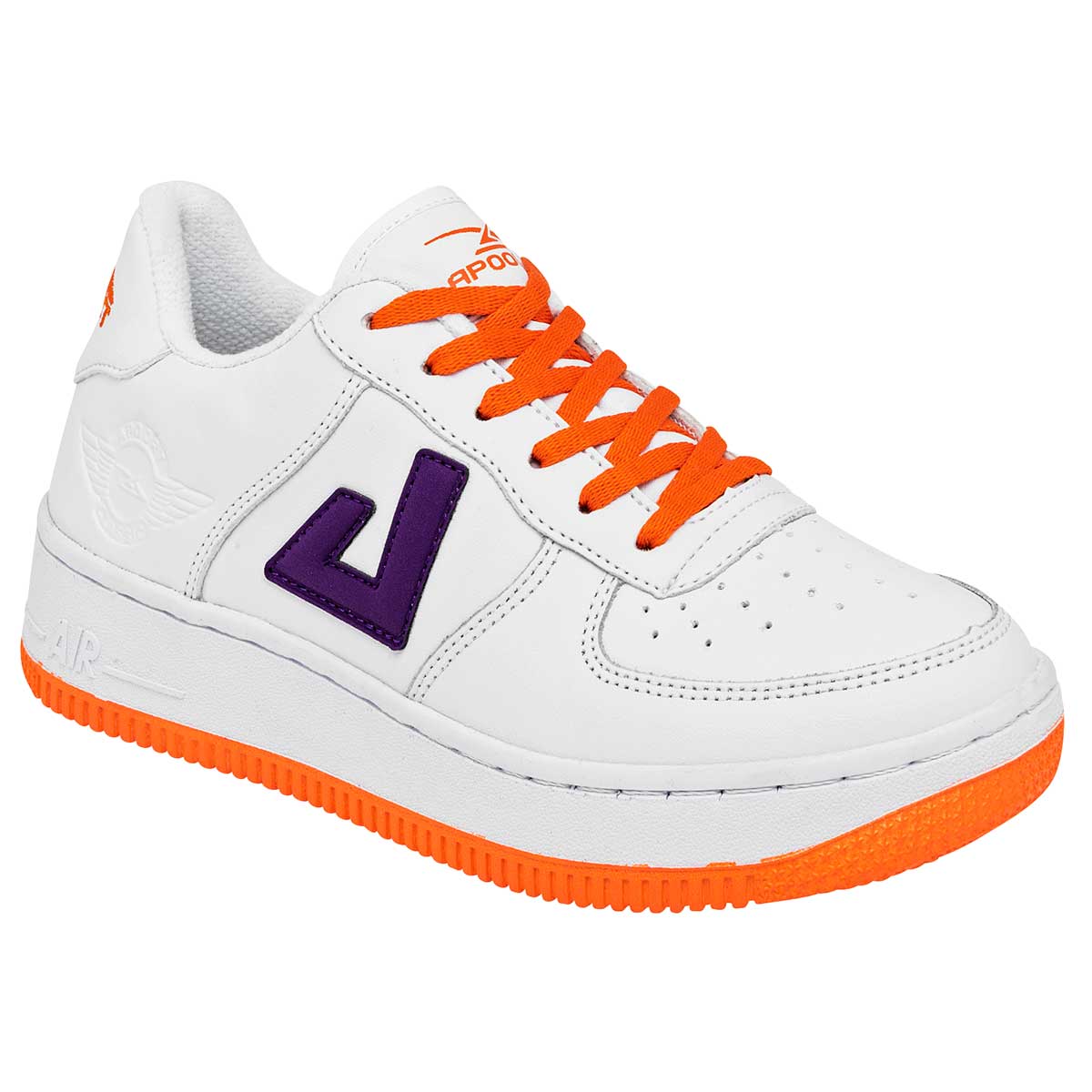 Tenis tipo deportivo Exterior Piel sintética Color Blanco Para Mujer De Apoort