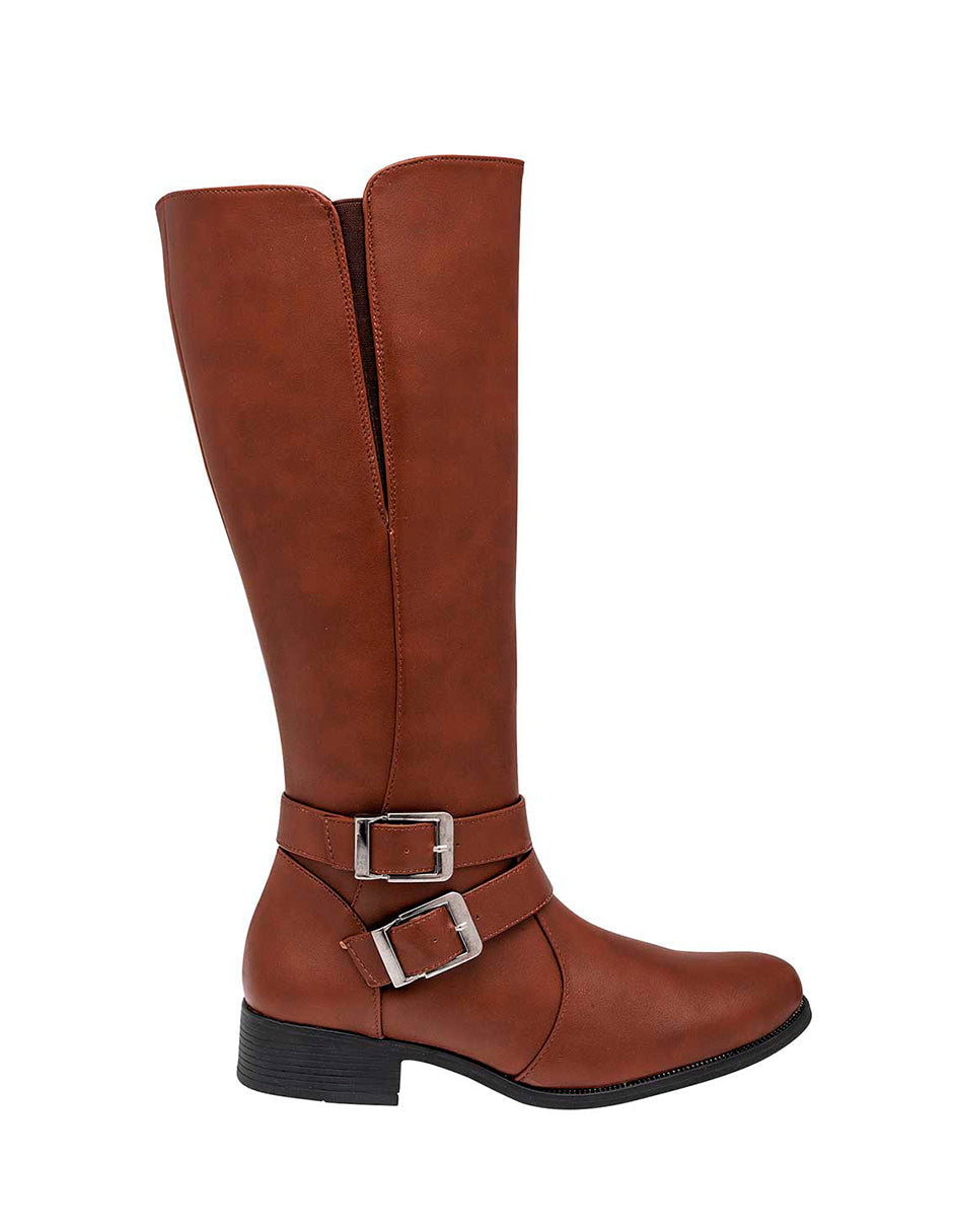 Botas altas Exterior Textil Color Café Para Mujer De RBCOLLECTION