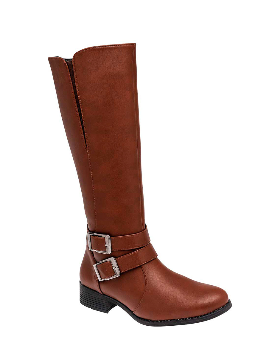 Botas altas Exterior Textil Color Café Para Mujer De RBCOLLECTION