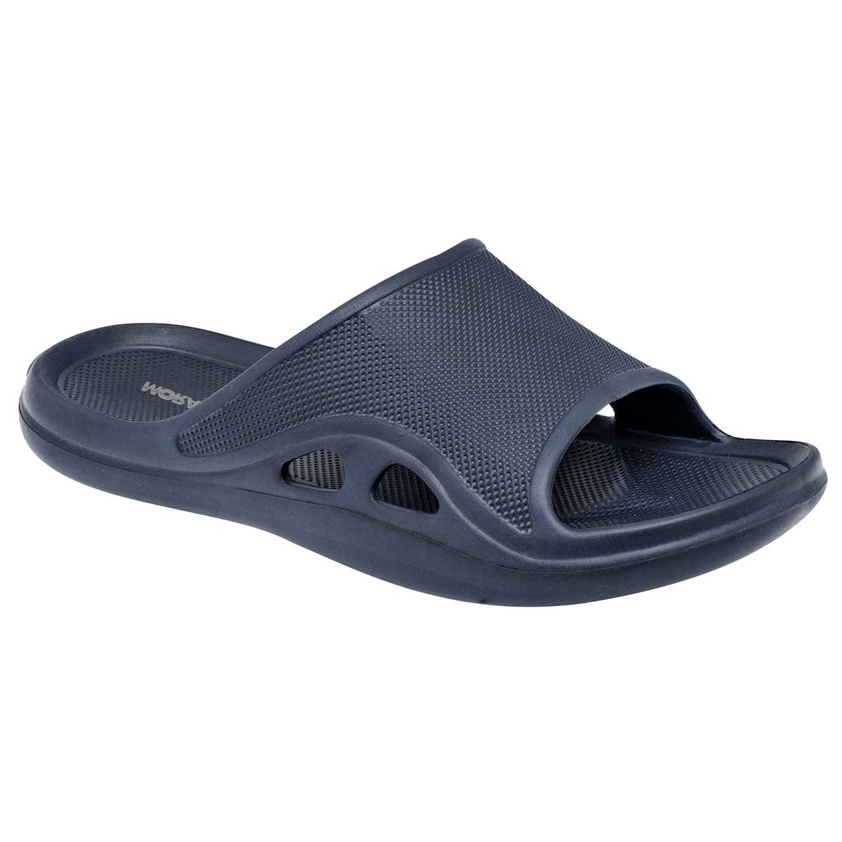 Sandalias de piso Exterior Piel Sintética Color Marino Para Hombre De Moramora