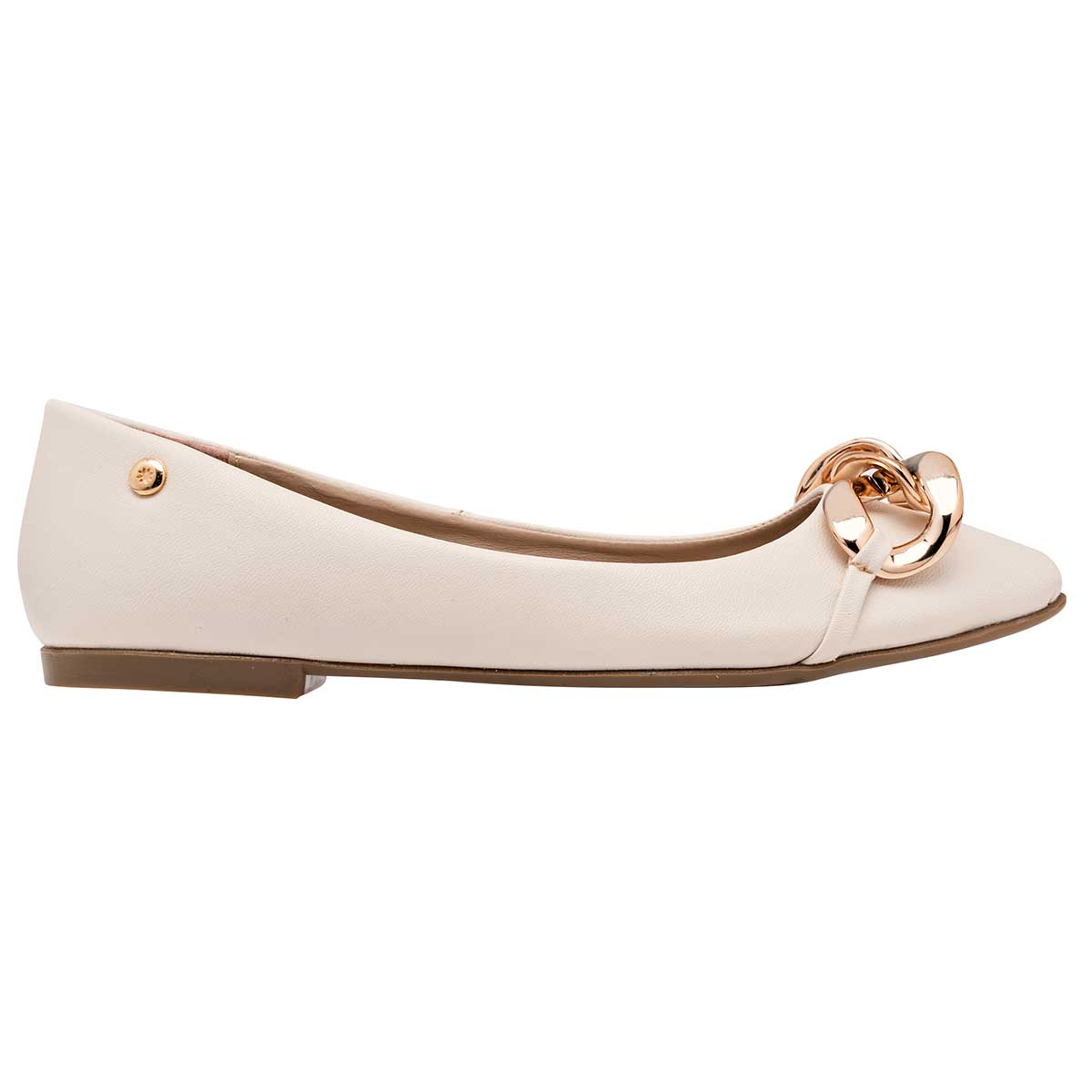 Flats puntales Exterior Piel sintética Color Beige  Para Mujer De Moramora