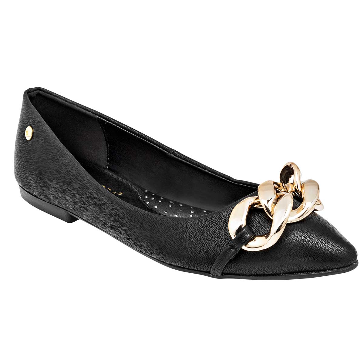 Flats puntales Exterior Piel sintética Color Negro Para Mujer De Moramora