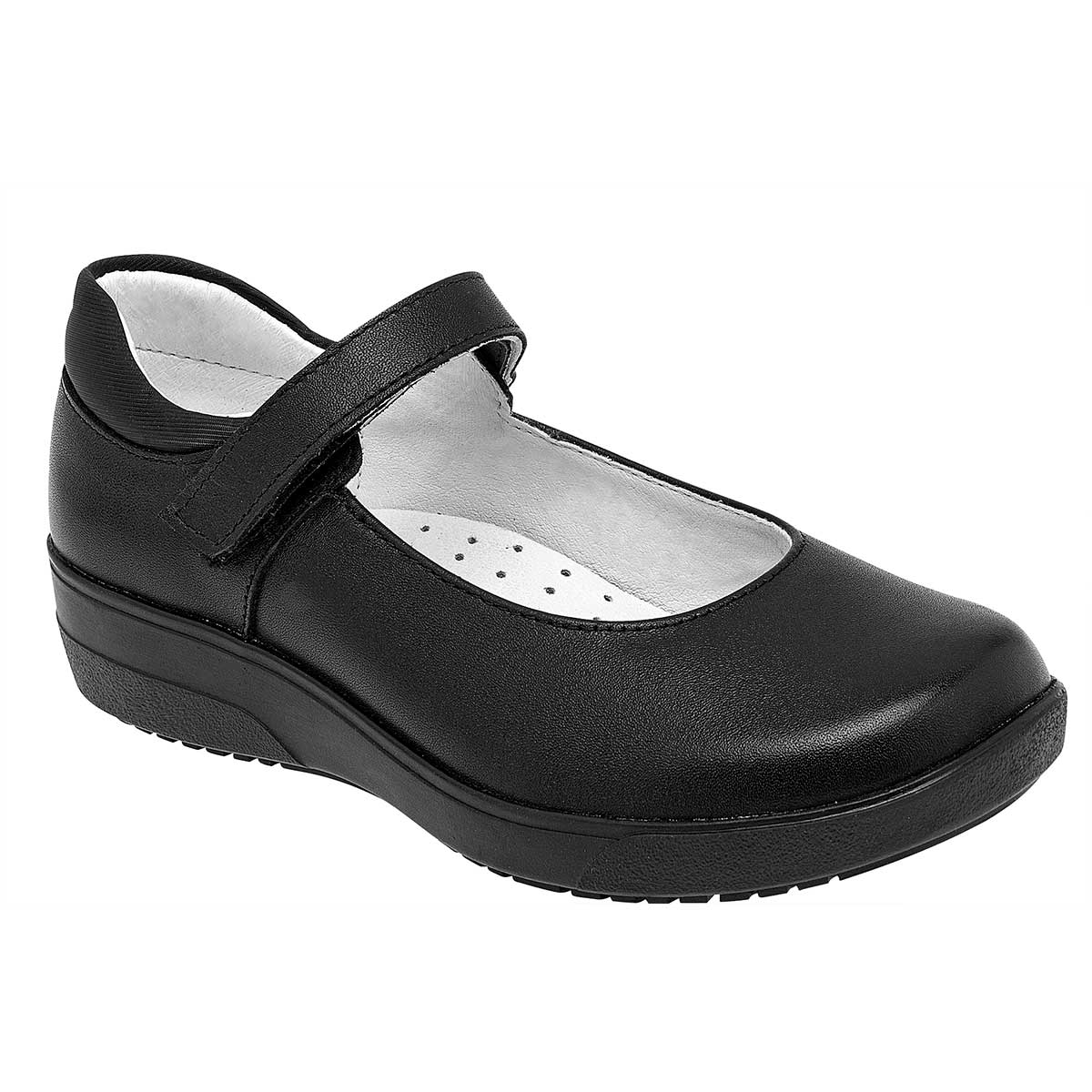 Zapato Mary Jane Exterior Piel Color Negro Para Mujer De Yuyin