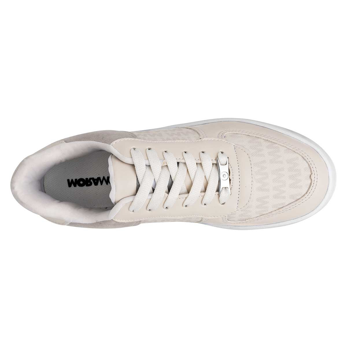 Tenis tipo deportivo Exterior Piel sintética Color Beige  Para Mujer De Moramora