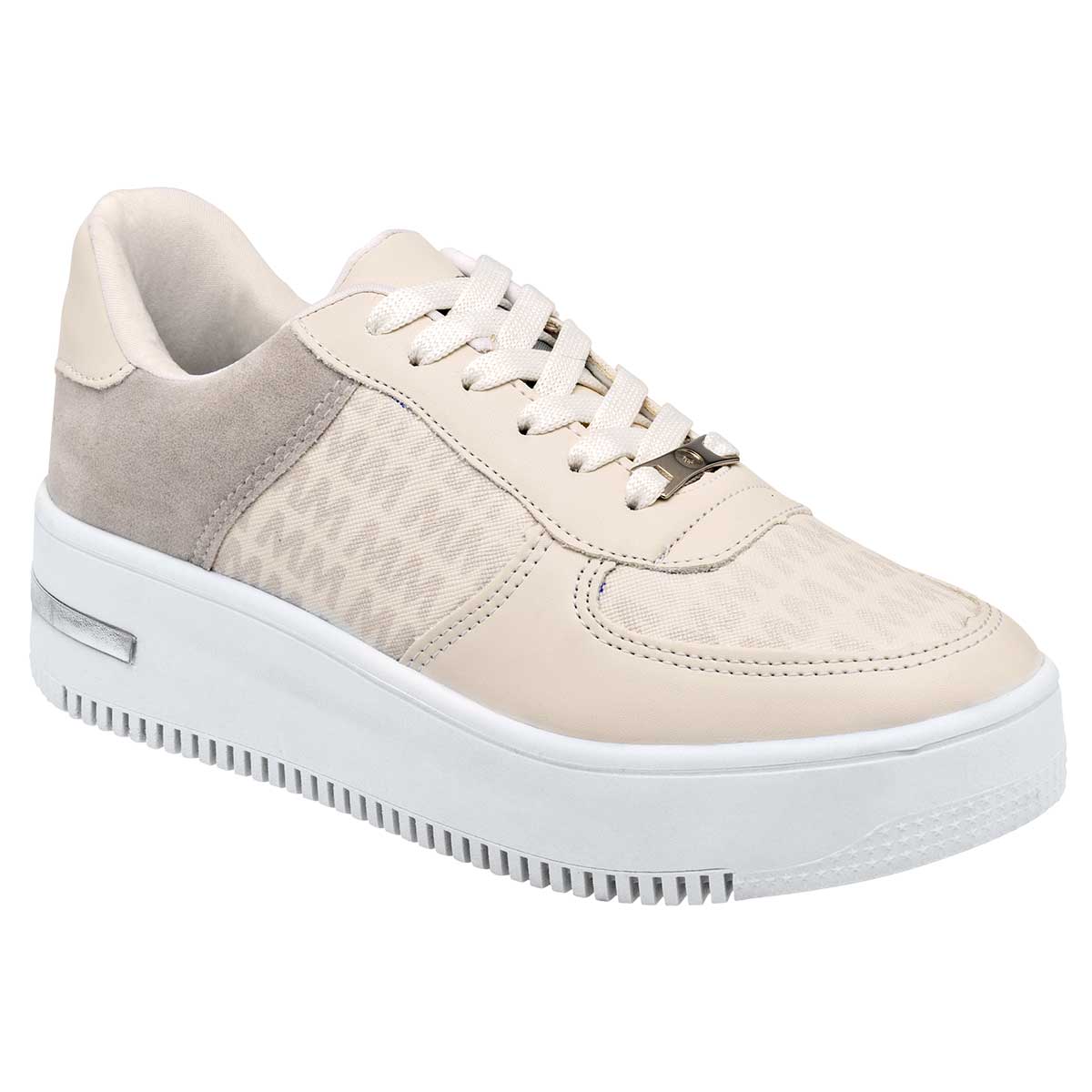 Tenis tipo deportivo Exterior Piel sintética Color Beige  Para Mujer De Moramora