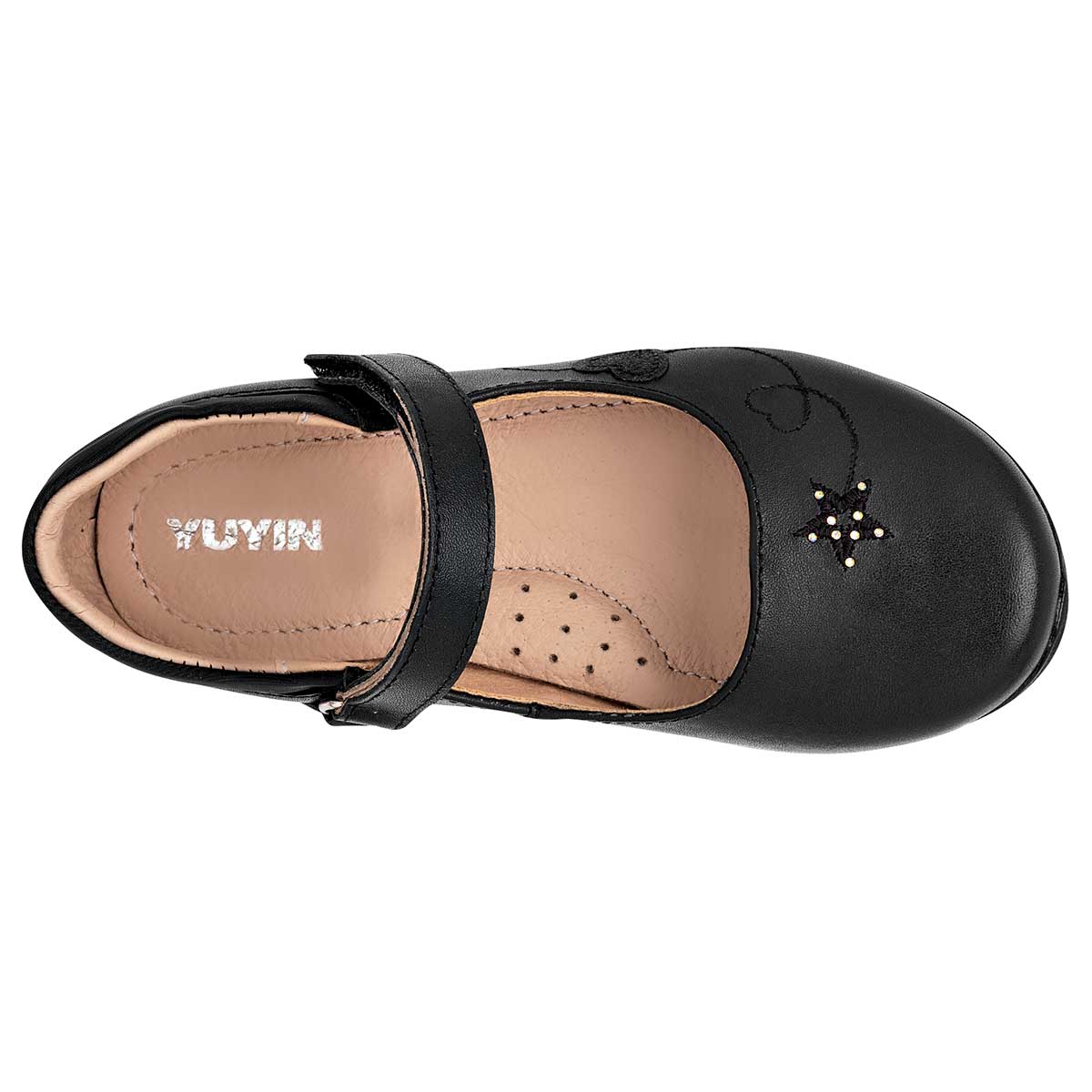 Zapato Mary Jane Exterior Piel sintética Color Negro Para Mujer De Yuyin
