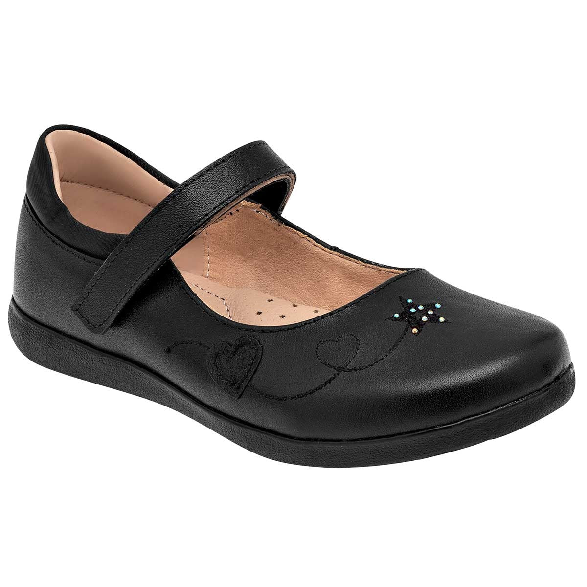 Zapato Mary Jane Exterior Piel sintética Color Negro Para Mujer De Yuyin