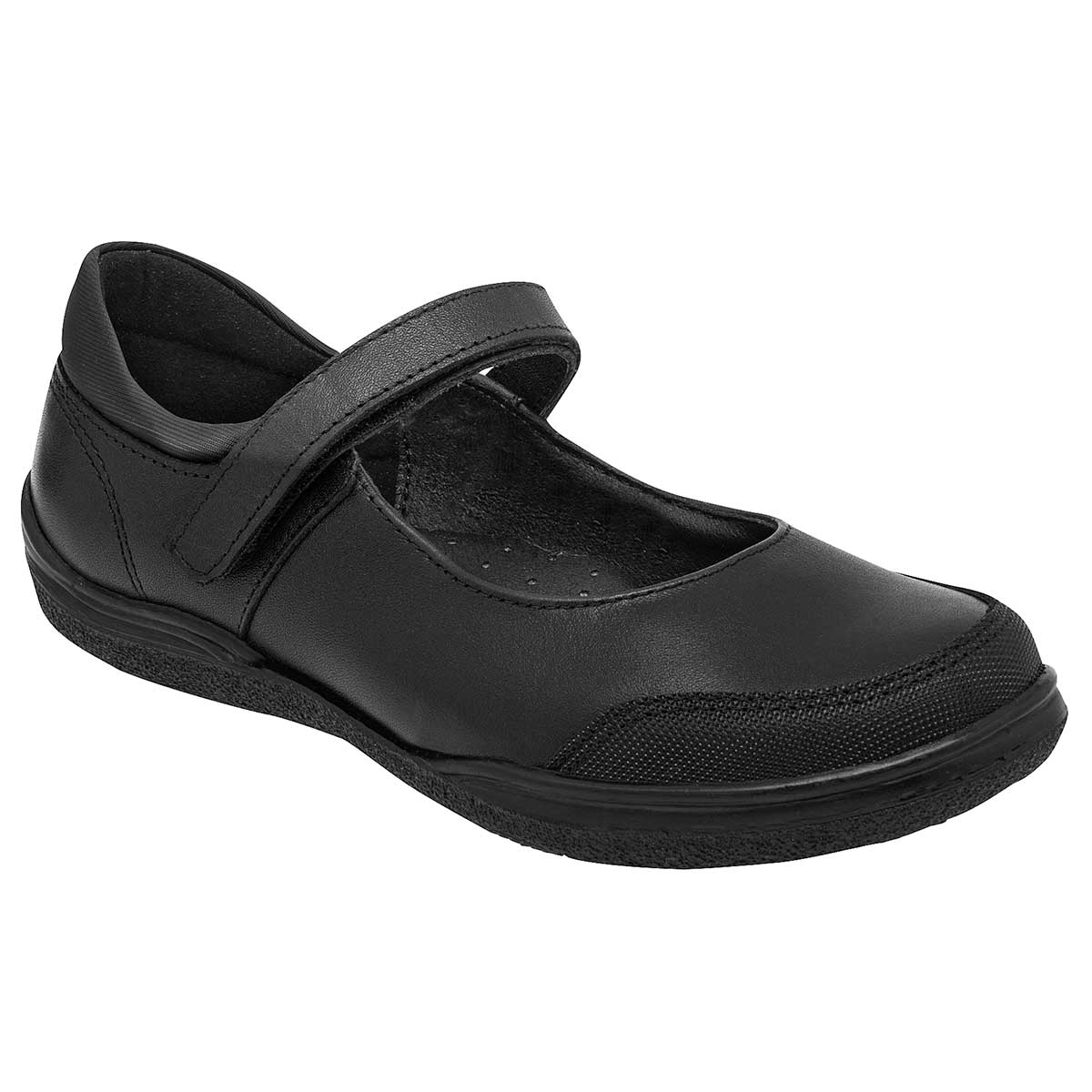 Zapato Mary Jane Exterior Piel Color Negro Para Mujer De Yuyin