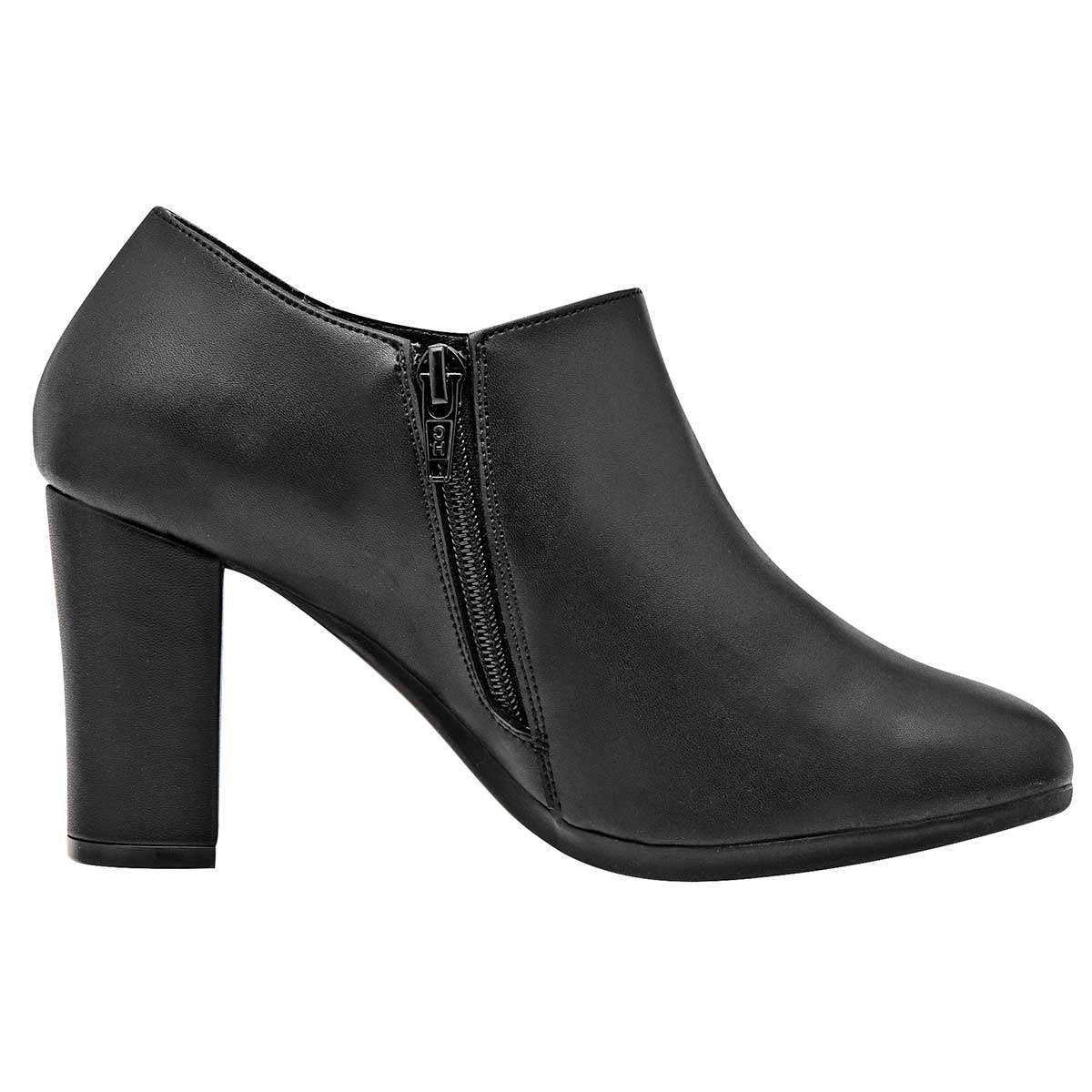 Botín con tacón Exterior Sintético Color Negro Para Mujer De Lady Paulina