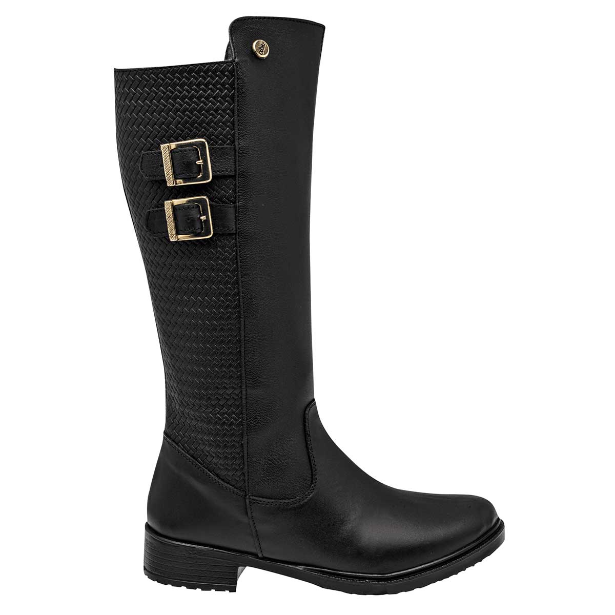 Botas altas Exterior Piel con Sintético Color Negro Para Mujer De RBCOLLECTION