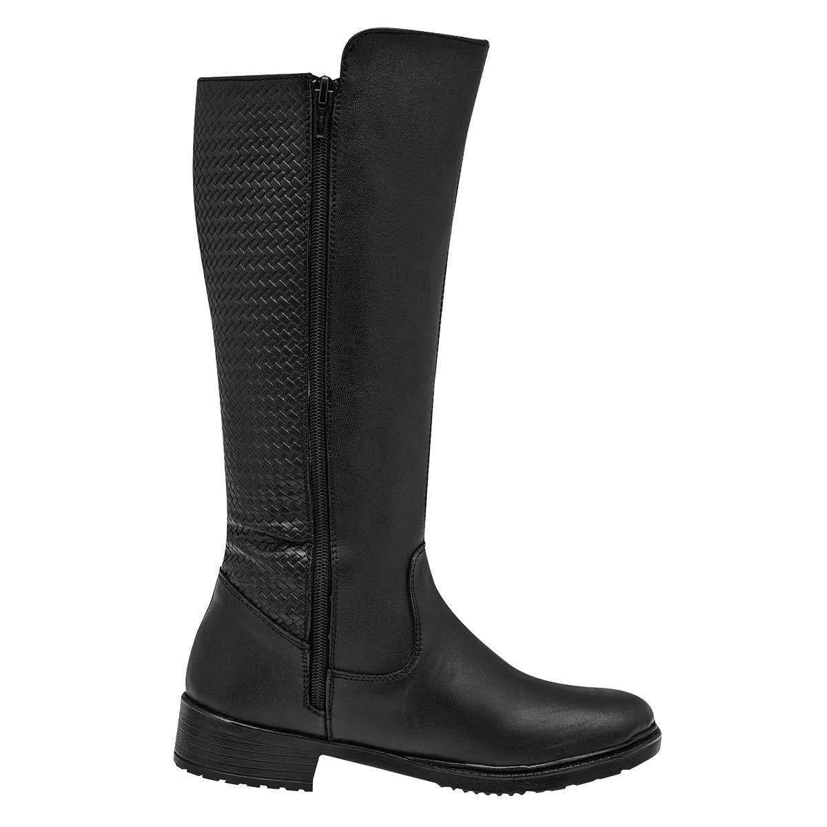 Botas altas Exterior Piel con Sintético Color Negro Para Mujer De RBCOLLECTION